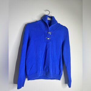 Lauren Ralph Lauren Pullover V-Neck Clasp Sweater